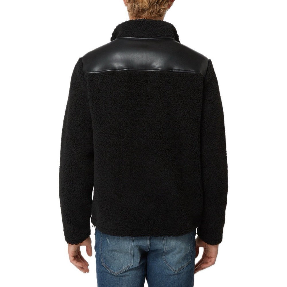 NWT MICHAEL KORS
Men's Sherpa-Fleece‎ Mixed-Media Jacket Black - Picture 2 of 16